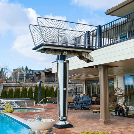 Diving platform at private residence