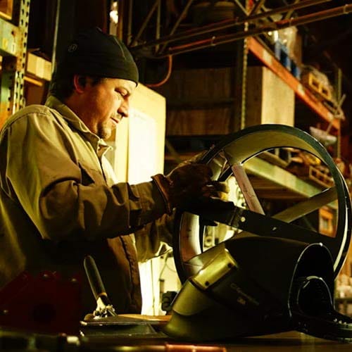 Portrait of sculptor Randy Ortiz